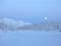 full moon snow