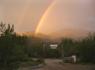 rainbow over gate