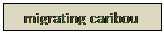 Text Box: migrating caribou